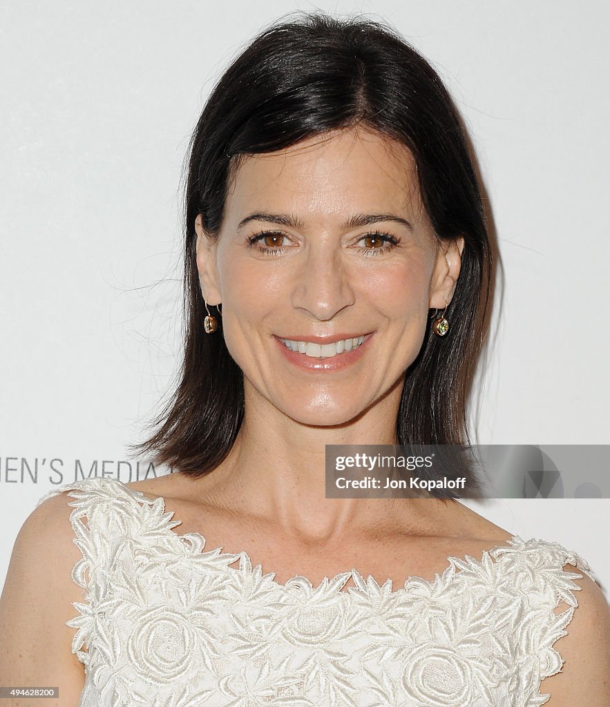 Actress Perrey Reeves arrives at the International Women's Media