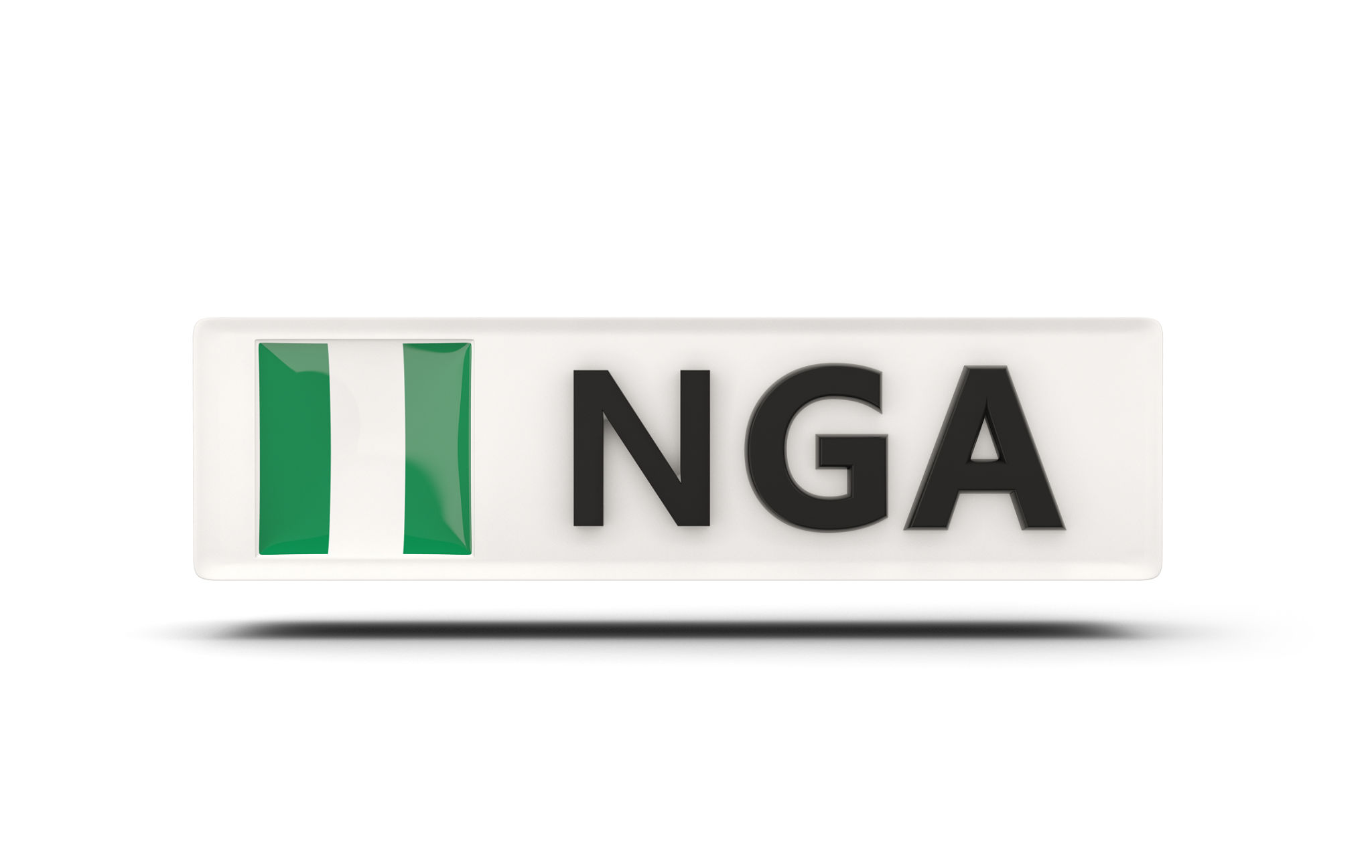 Nigeria license plate