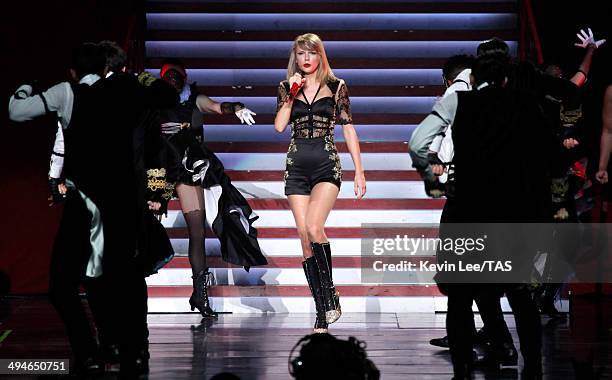 Taylor Swift performs at Mercedes-Benz Arena on May 30, 2014 in Shanghai, China.