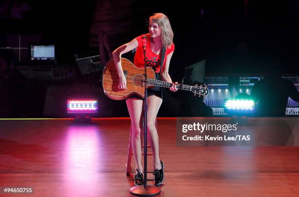 Taylor Swift performs at Mercedes-Benz Arena on May 30, 2014 in Shanghai, China.