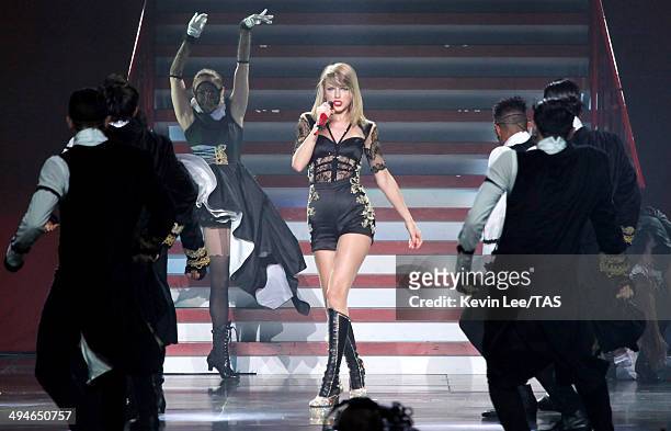 Taylor Swift performs at Mercedes-Benz Arena on May 30, 2014 in Shanghai, China.