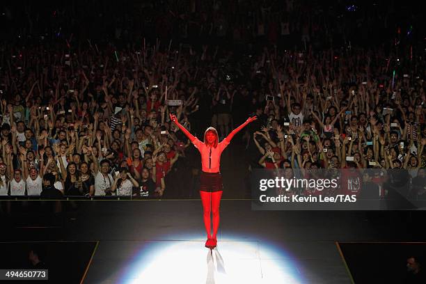 Taylor Swift performs at Mercedes-Benz Arena on May 30, 2014 in Shanghai, China.