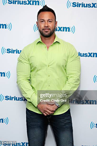 Personality Roger Mathews visits the SiriusXM Studios on May 30, 2014 in New York City.