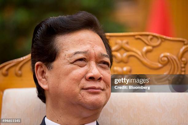 Nguyen Tan Dung, Vietnam's prime minister, listens during an interview in Hanoi, Vietnam, on Friday, May 30, 2014. Vietnam has prepared evidence for...