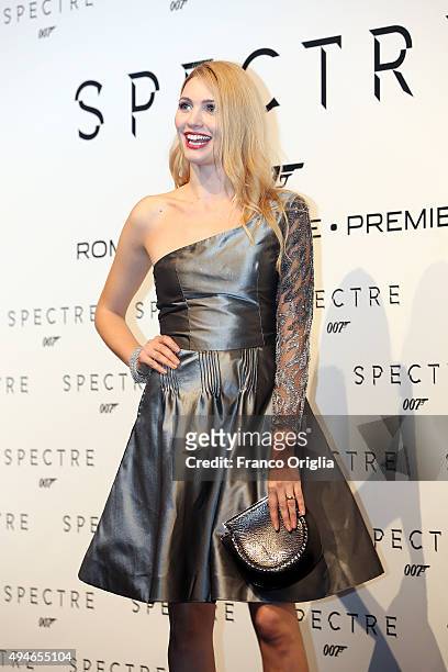 Eleonora Albrecht attends a red carpet for 'Spectre' on October 27, 2015 in Rome, Italy.