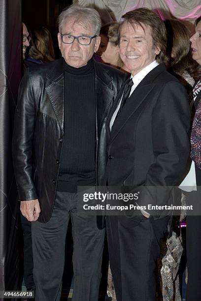 Raphael and Jose Sacristan attend VIII Cosmopolitan Fun Fearless Female Awards at Ritz hotel on October 27, 2015 in Madrid, Spain.