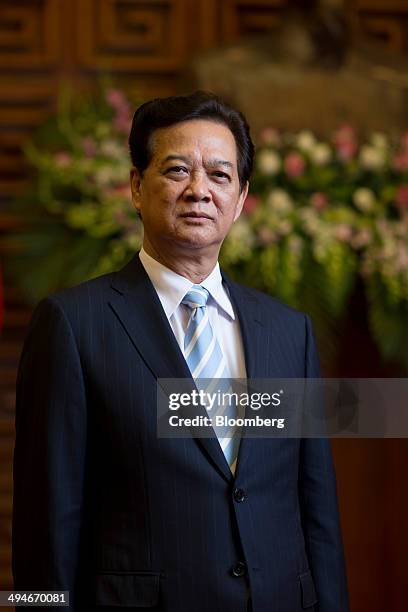 Nguyen Tan Dung, Vietnam's prime minister, poses for a photograph after an interview in Hanoi, Vietnam, on Friday, May 30, 2014. Vietnam has prepared...