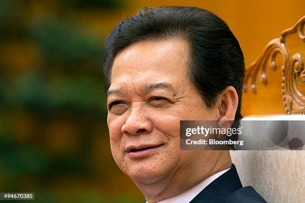 Nguyen Tan Dung, Vietnam's prime minister, listens during an interview in Hanoi, Vietnam, on Friday, May 30, 2014. Vietnam has prepared evidence for...