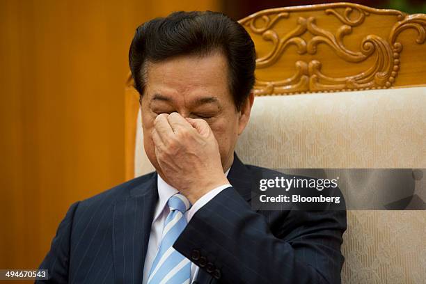 Nguyen Tan Dung, Vietnam's prime minister, reacts during an interview in Hanoi, Vietnam, on Friday, May 30, 2014. Vietnam has prepared evidence for a...