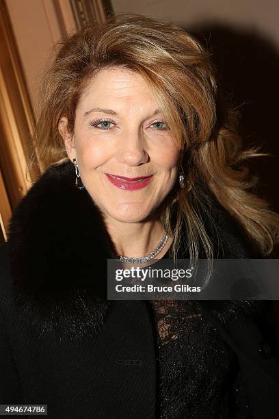 Victoria Clark poses at The Opening Night Arrivals for "Sylvia" on Broadway at The Cort Theatre on October 27, 2015 in New York City.