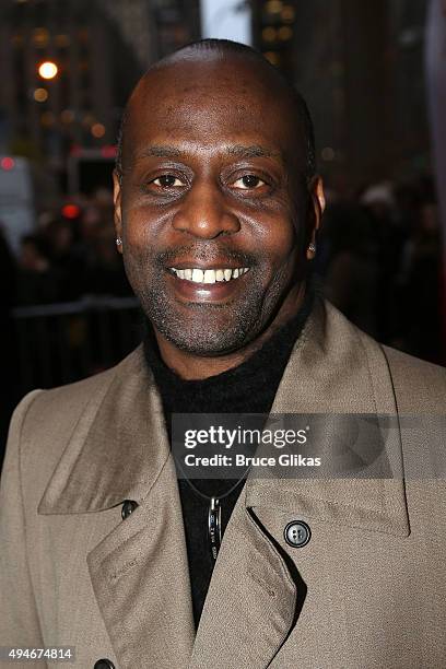 Todd Freeman poses at The Opening Night Arrivals for "Sylvia" on Broadway at The Cort Theatre on October 27, 2015 in New York City.