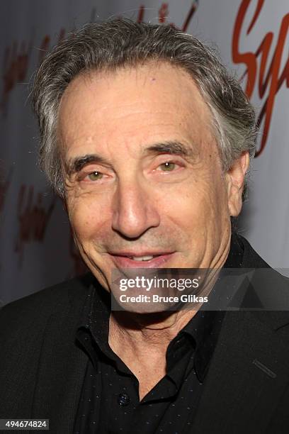 Chip Zien pose at The Opening Night Arrivals for "Sylvia" on Broadway at The Cort Theatre on October 27, 2015 in New York City.