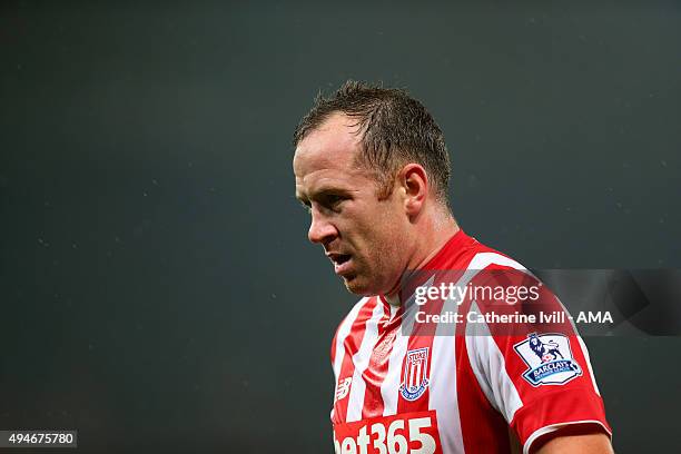 Charlie Adam of Stoke City during the Capital One Cup Fourth Round match between Stoke City and Chelsea at Britannia Stadium on October 27, 2015 in...