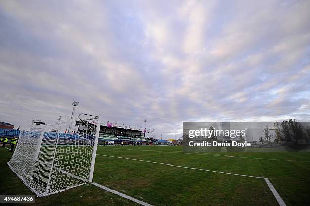 General view of estadio Romero Cuerda ahead of the Copa del Rey Last of 16 First Leg match between C.F. Villanovense and F.C. Barcelona at estadio...