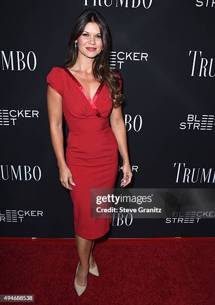 Danielle Vasinova arrives at the Premiere Of Bleecker Street Media's "Trumbo" at Samuel Goldwyn Theater on October 27, 2015 in Beverly Hills,...