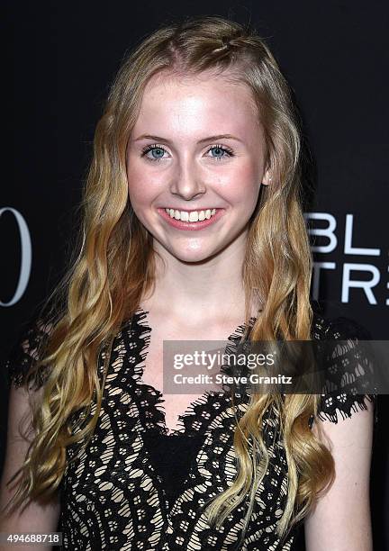 Becca Nicole Preston arrives at the Premiere Of Bleecker Street Media's "Trumbo" at Samuel Goldwyn Theater on October 27, 2015 in Beverly Hills,...