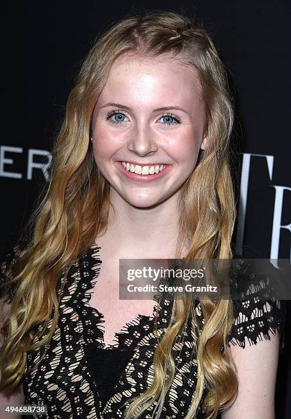 Becca Nicole Preston arrives at the Premiere Of Bleecker Street Media's "Trumbo" at Samuel Goldwyn Theater on October 27, 2015 in Beverly Hills,...