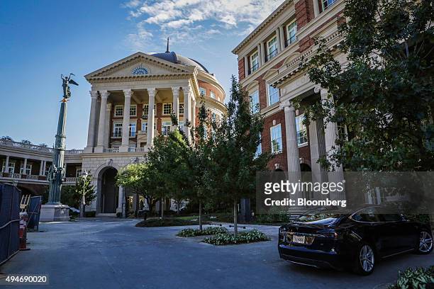 The Old Parkland estate owned by Harlan Crow, chairman and chief executive officer of Crow Holdings LLC, not pictured, stands in Dallas, Texas, U.S.,...