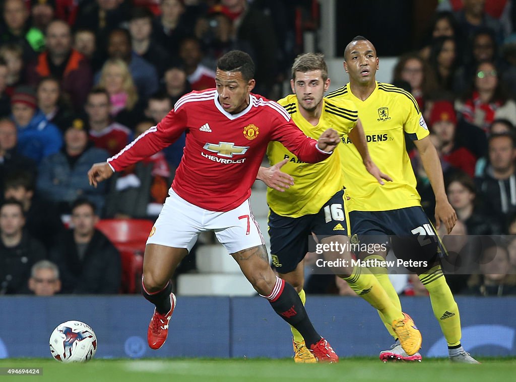 Manchester United v Middlesbrough - Capital One Cup Fourth Round