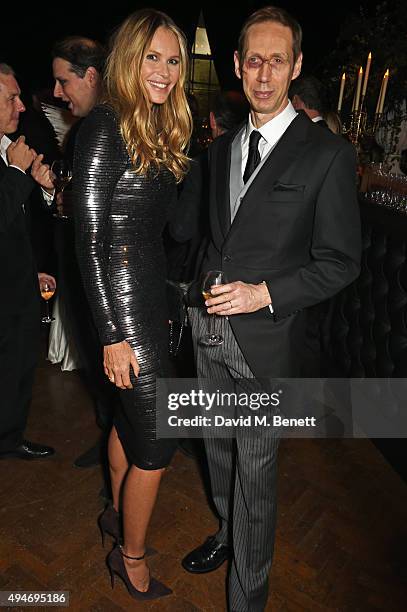 Elle Macpherson and Nick Knight attend the Veuve Clicquot Widow Series "A Beautiful Darkness" curated by Nick Knight and SHOWstudio on October 28,...