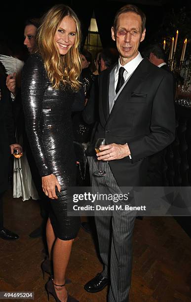 Elle Macpherson and Nick Knight attend the Veuve Clicquot Widow Series "A Beautiful Darkness" curated by Nick Knight and SHOWstudio on October 28,...