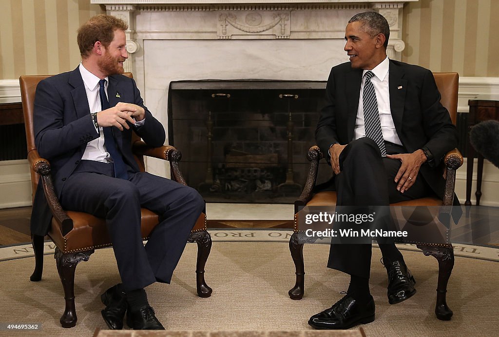 President Obama Welcomes UK's Prince Harry To White House