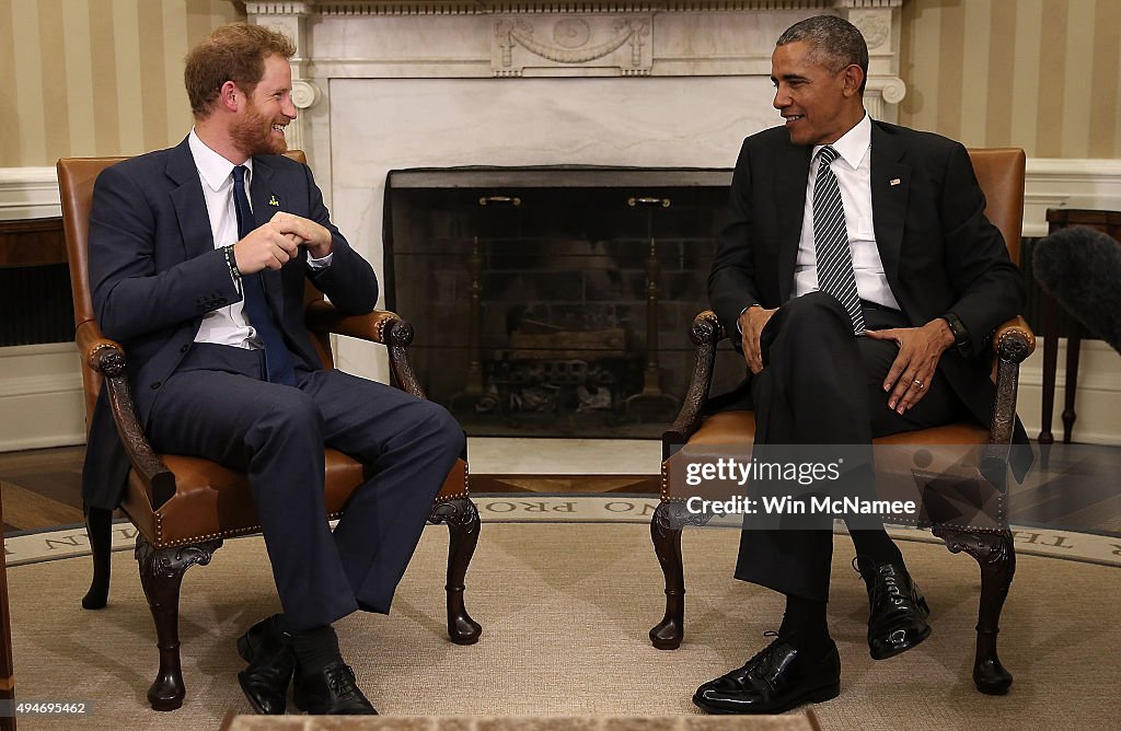 President Obama Welcomes UK's Prince Harry To White House
