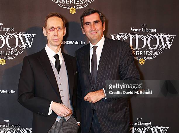 Nick Knight and Veuve Clicquot President Jean-Marc Gallot attend the Veuve Clicquot Widow Series "A Beautiful Darkness" curated by Nick Knight and...