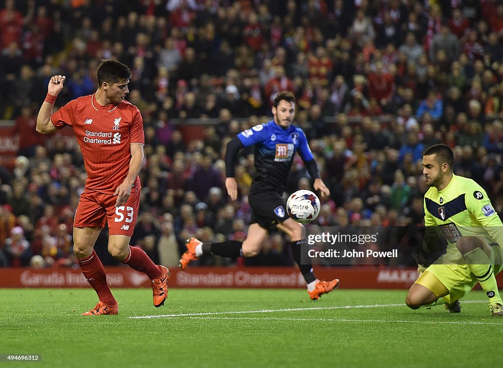 Liverpool v AFC Bournemouth - Capital One Cup Fourth Round
