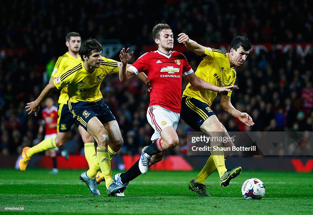 Manchester United v Middlesbrough - Capital One Cup Fourth Round