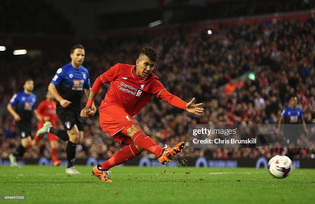 Liverpool v AFC Bournemouth - Capital One Cup Fourth Round