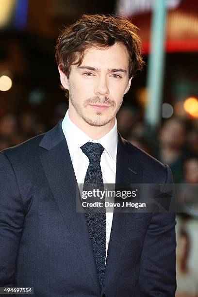 Sam Keeley attends the UK Premiere of "Burnt" at Vue West End on October 28, 2015 in London, England.