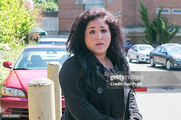 Liberty Jean Kasem, daughter of Casey and Jean Kasem, arrives to a court hearing at Kitsap County Courthouse on May 30, 2014 in Port Orchard,...