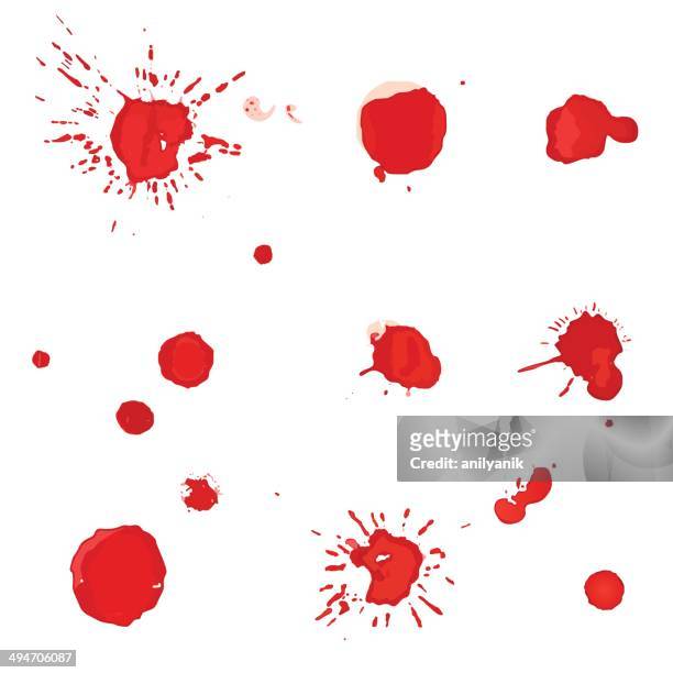 blood splats - anilyanik stock illustrations
