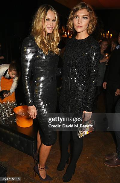 Elle Macpherson and Arizona Muse attend the Veuve Clicquot Widow Series "A Beautiful Darkness" curated by Nick Knight and SHOWstudio on October 28,...