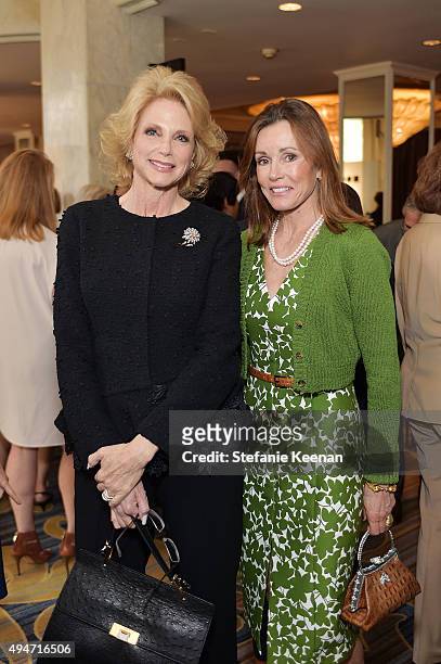 Stephanie Vahn and Alexander Donnelly attend MOCA's 9th Awards To Distinguished Women In The Arts at Regent Beverly Wilshire Hotel on October 28,...