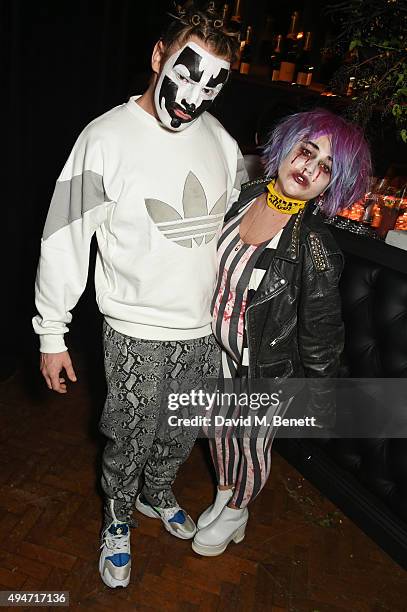 James Suckling and Jaime Winstone attend the Veuve Clicquot Widow Series "A Beautiful Darkness" curated by Nick Knight and SHOWstudio on October 28,...