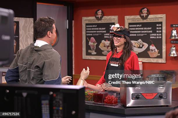 Sandra Bullock Visits The Tonight Show Starring Jimmy Fallon Photos and