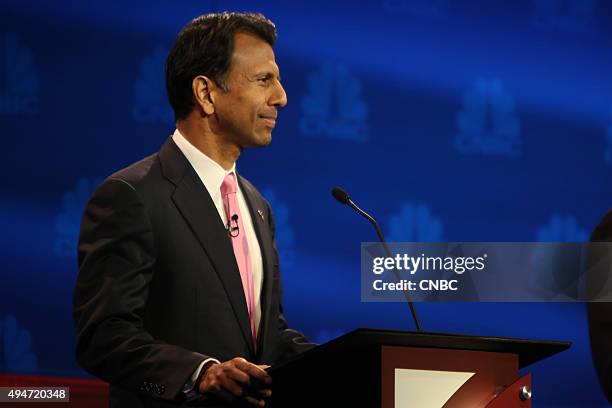 The Republican Presidential Debate: Your Money, Your Vote -- Pictured: Bobby Jindal participates in CNBC's "Your Money, Your Vote: The Republican...