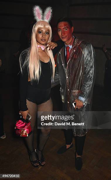 Leah Weller and Natt Weller attend the Veuve Clicquot Widow Series "A Beautiful Darkness" curated by Nick Knight and SHOWstudio on October 28, 2015...