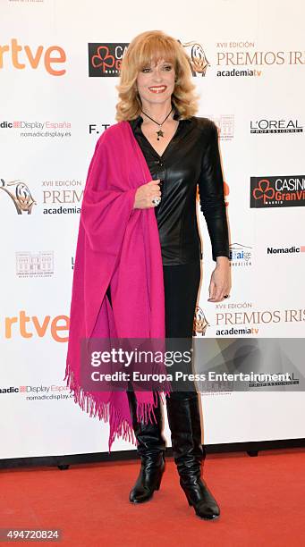 Silvia Tortosa attends XVII Iris TV Awards 2015 gala at Gran Casino on October 22, 2015 in Aranjuez, Spain.