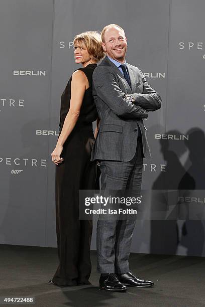 Katrin von Buehlow and Johann von Buelow attend the 'Spectre' German Premiere on October 28, 2015 in Berlin, Germany.