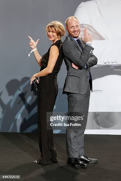 Katrin von Buehlow and Johann von Buelow attend the 'Spectre' German Premiere on October 28, 2015 in Berlin, Germany.