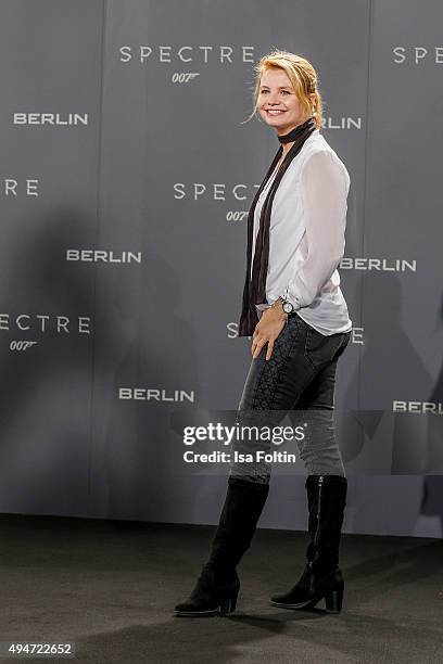 Annette Frier attends the 'Spectre' German Premiere on October 28, 2015 in Berlin, Germany.