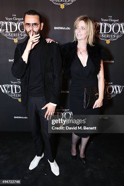 Carlo Brandelli and Charlotte Brandelli attend the Veuve Clicquot Widow Series "A Beautiful Darkness" curated by Nick Knight and SHOWstudio on...