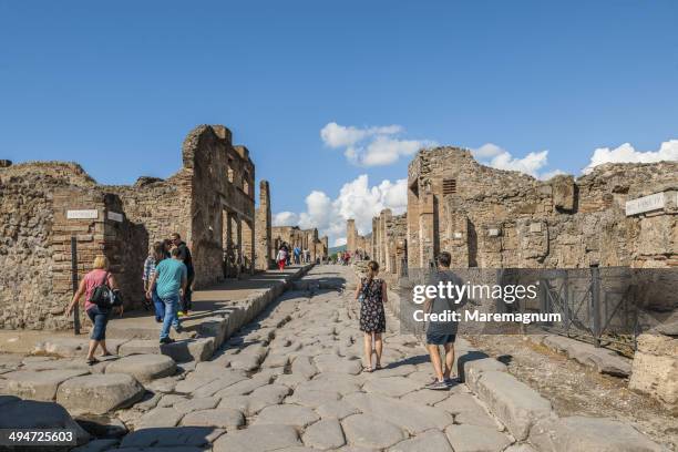 pompei archaeological site - pompeii stock pictures, royalty-free photos & images