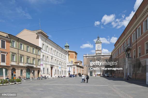 piazza (square) del popolo - ravenna stock pictures, royalty-free photos & images