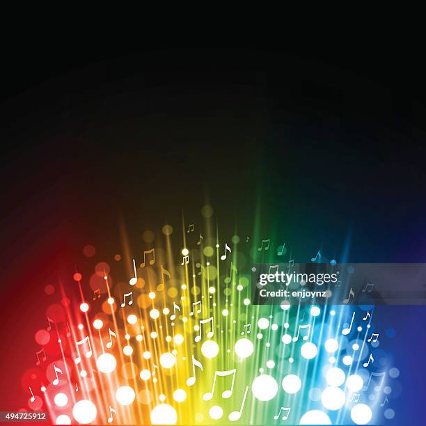 rainbow musik hintergrund - musical stock-grafiken, -clipart, -cartoons und -symbole