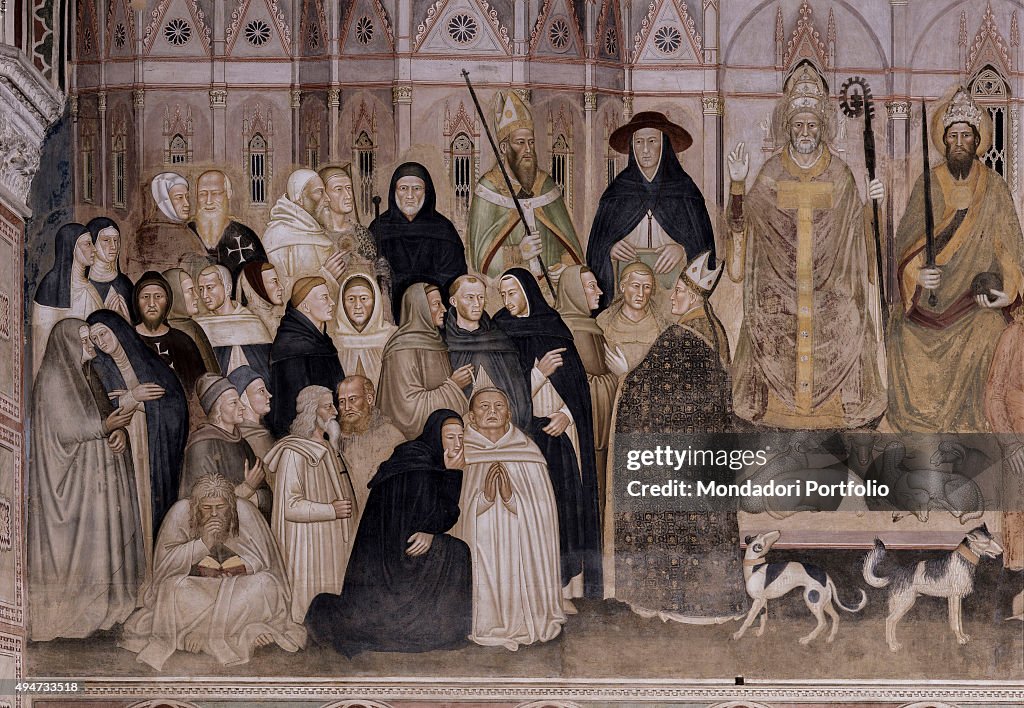 The Church Militant and Triumphant (La Chiesa militante e trionfante), by Andrea di Bonaiuto, 1365-1367, 14th Century, fresco