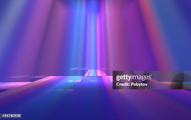colorful stage - art  abstract background - stage performance space stock illustrations